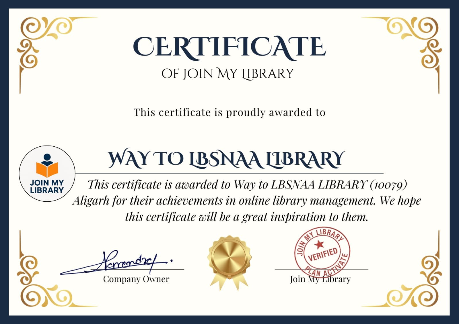 Way to LBSNAA LIBRARY Image